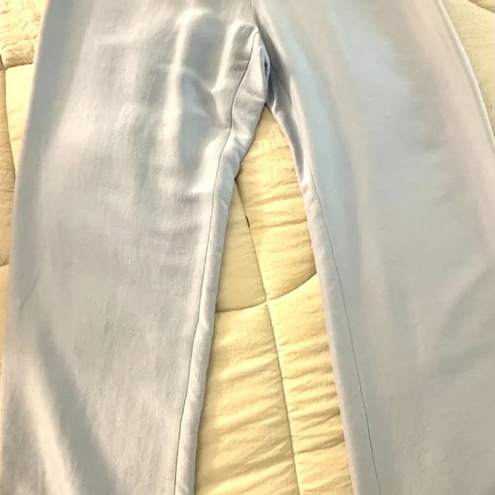 Eileen Fisher Silk Dupioni Cropped Trousers – Morning Glory Blue – Size M – NWT - Picture 5 of 6